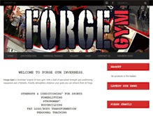 Tablet Screenshot of forge-gym.com